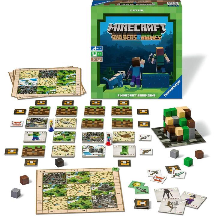Ravensburger Minecraft: Builders & Biomes - Japanese Board Game