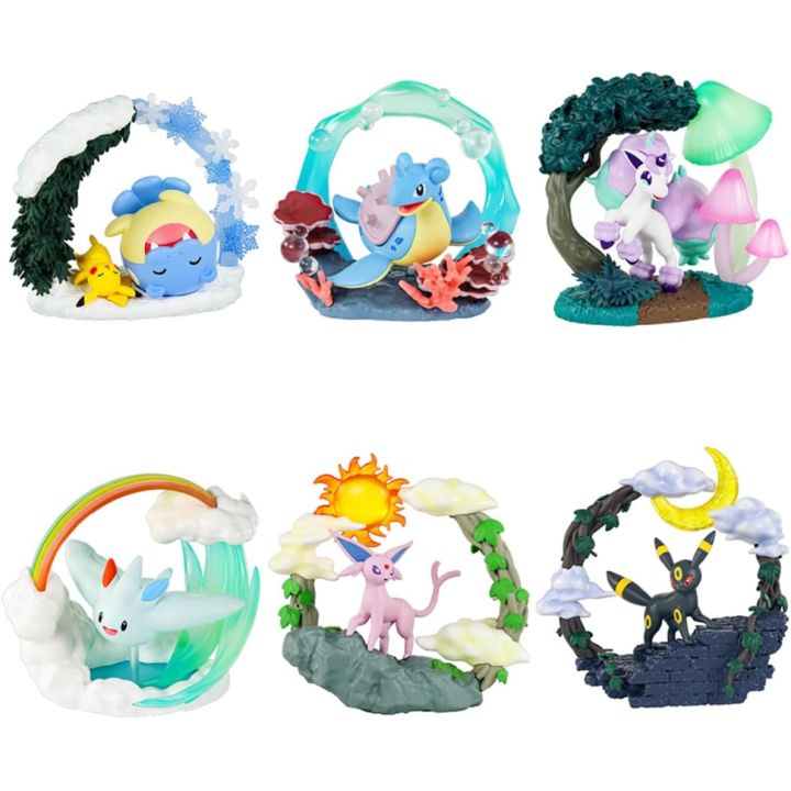 RE-MENT Pokémon Circular Diorama Collection – 1BOX (6 Types)