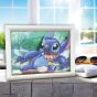 TENYO 266-Piece Disney Lilo & Stitch Surf Rider Stitch Stained Art Jigsaw Puzzle (18.2 x 25.7 cm)