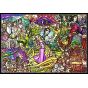 TENYO 1000-Piece Disney Tangled Story Stained Glass Pure White Jigsaw Puzzle (51 x 73.5 cm)