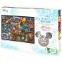 TENYO 1000-Piece Disney Winnie the Pooh Story Stained Glass Pure White Jigsaw Puzzle (51 x 73.5 cm)
