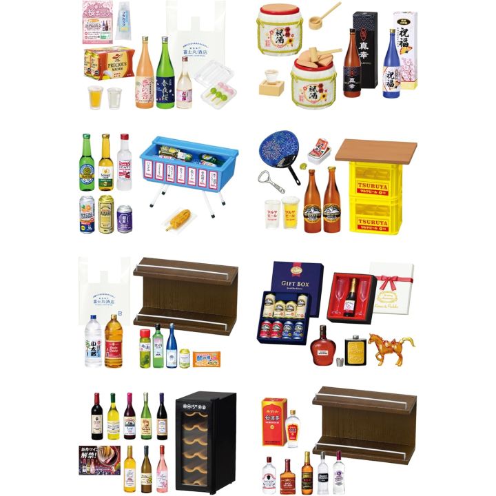 RE-MENT Puchi Sample Series: Meishu Specialty Fujimaru Liquor Store One More Cup – 1BOX (8pcs)