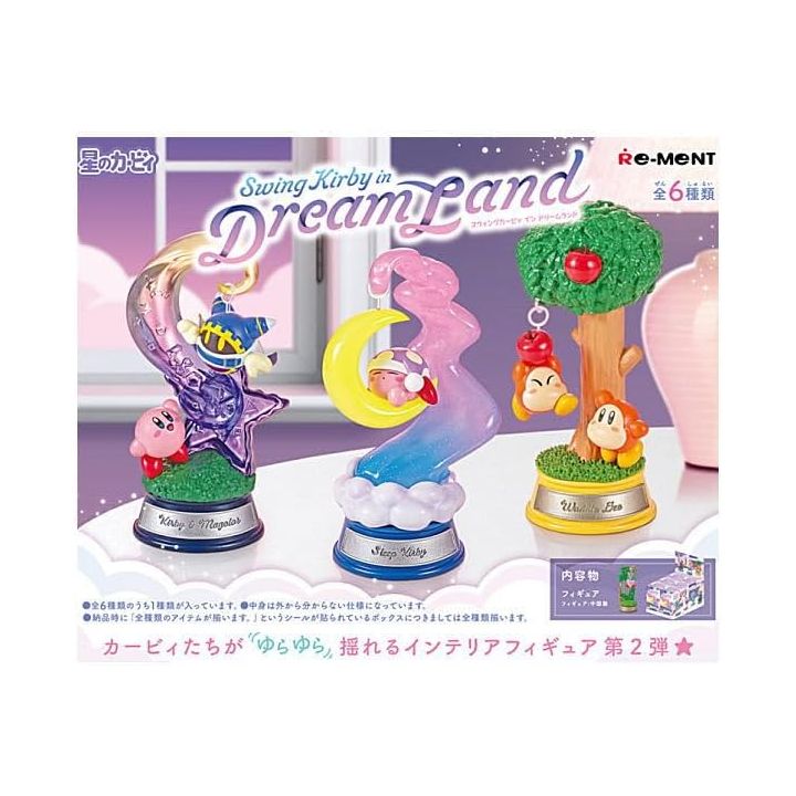 Re-Ment Kirby Swing Kirby in Dream Land – Complete Box Set (6 Figures)