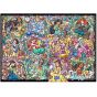 TENYO 300-Piece Disney Princess Collection Stained Glass Jigsaw Puzzle (30.5x43cm)