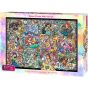 TENYO 300-Piece Disney Princess Collection Stained Glass Jigsaw Puzzle (30.5x43cm)