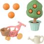 EPOCH Sylvanian Families Citrus Bird Family PVC Doll Set