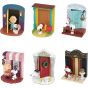 Re‑Ment Peanuts “SNOOPY’s Door Story” Miniature Diorama Figure Box – 1 BOX (6 pcs)