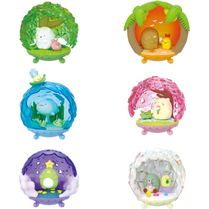 Re‑Ment Sumikko Gurashi “Happy Heartwarming Spot” Miniature Figure Set – 1 BOX (6 pcs)