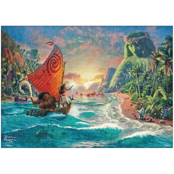 TENYO Disney Moana “Canvas Style” 300‑Piece Jigsaw Puzzle – Japanese Import