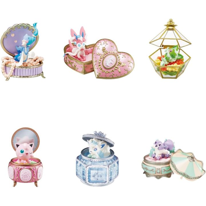 RE-MENT Pokémon Romantic Collection – 1 BOX (6 Mini Dioramas)
