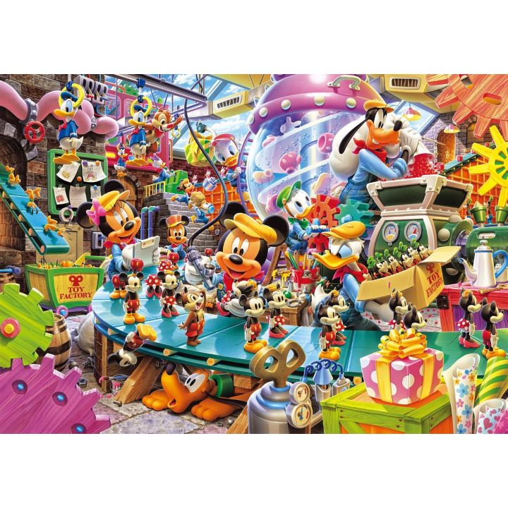 TENYO Disney Mickey’s Toy Factory 300-Piece Jigsaw Puzzle (30.5×43cm) – Colorful Fun for All Ages (Japanese Import)