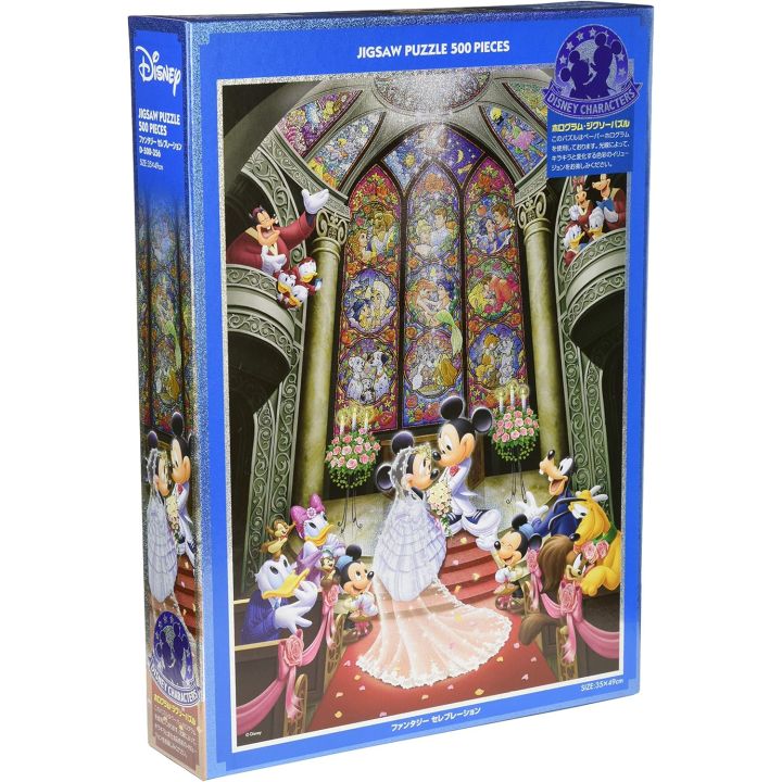 TENYO Fantasy Celebration 500-Piece Hologram Jigsaw Puzzle D-500-356 – Sparkling Disney Theme (Japanese Import)