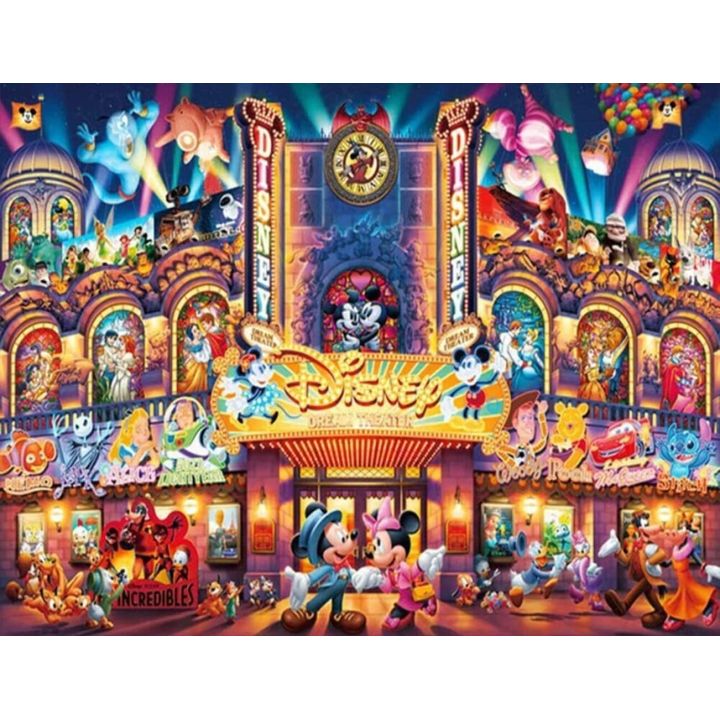 Disney Dream Theater 500-Piece Stained Art Jigsaw Puzzle (25×36cm) – Gyuutto Series
