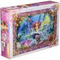 TENYO The Little Mermaid Beautiful Mermaid Ariel Gyuutto Series Stained Art Jigsaw Puzzle (500 Pieces / 25×36cm)