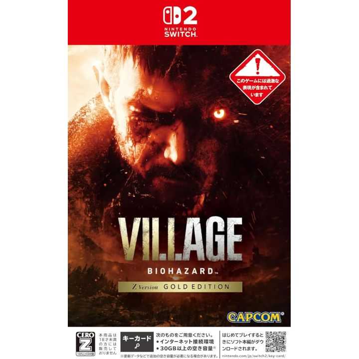 Capcom Biohazard Village Z Version Gold Edition Nintendo Switch 2 KEY CARD Edition Capcom Biohazard Village Z Version Gold Edition Nintendo Switch 2 KEY CARD Edition