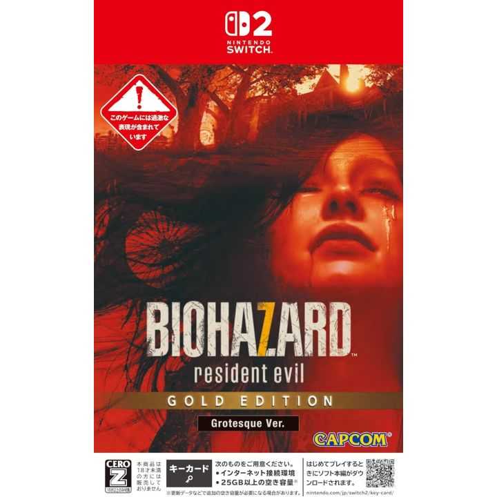 Capcom Biohazard 7 Resident Evil Gold Edition Grotesque Ver. Nintendo Switch 2 KEY CARD Edition Capcom Biohazard 7 Resident Evil Gold Edition Grotesque Ver. Nintendo Switch 2 KEY CARD Edition