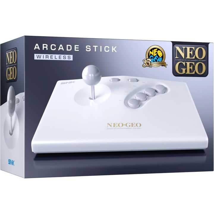 SNK – NEO GEO AES+ Wireless Arcade Stick (White) Japanese Import