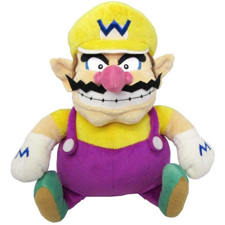 Sanei Super Mario All Star Collection AC08 Wario Plush, Small