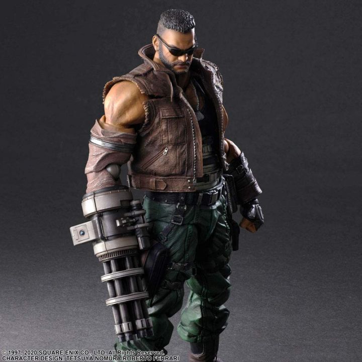 SQUARE ENIX - Final Fantasy VII REMAKE Play Arts Kai - Barret Wallace Figure Ver. 2