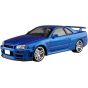 Aoshima Initial D No.9 Yoshizo Hoshino BNR34 Skyline GT-R 1/24 Scale Plastic Model