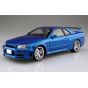 Aoshima Initial D No.9 Yoshizo Hoshino BNR34 Skyline GT-R 1/24 Scale Plastic Model