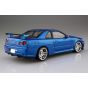 Aoshima Initial D No.9 Yoshizo Hoshino BNR34 Skyline GT-R 1/24 Scale Plastic Model