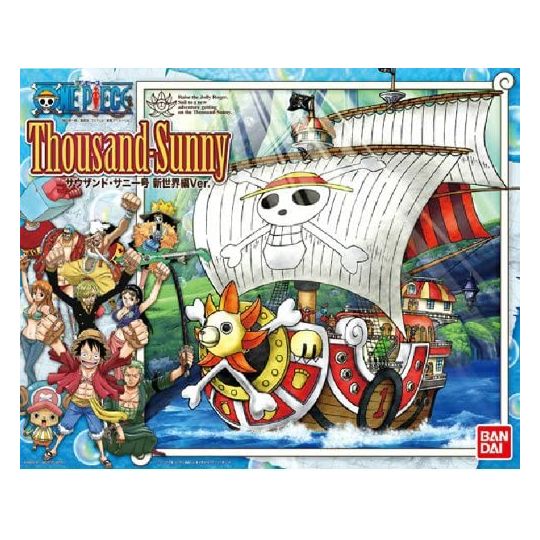 BANDAI ONE PIECE Thousand Sunny Ship New World Ver. Plastic Model Kit