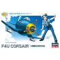 HASEGAWA Eggplane Series TH12 - F4U Corsair Plastic Model Kit