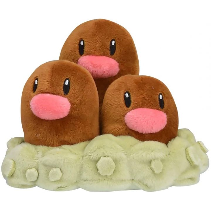 Pokemon Center Original Plush Pokemon Fit Dugtrio (Triopikeur)