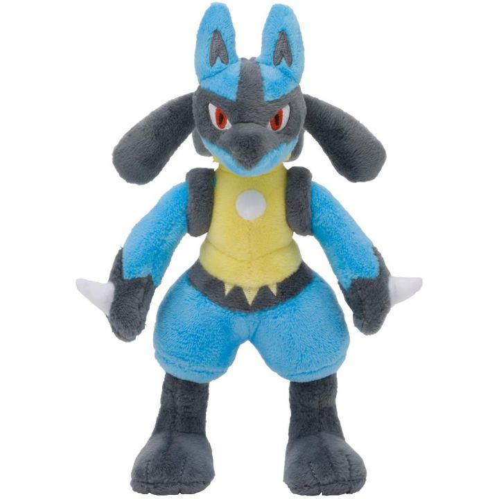 Pokemon Center Originale Pokemon di peluche in posa Lucario