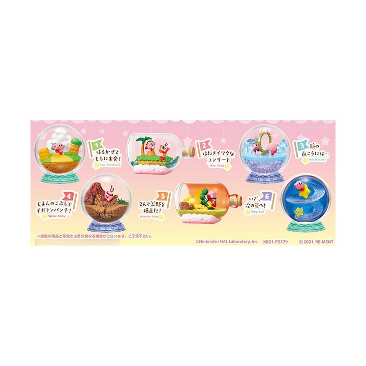 RE-MENT Hoshi no Kirby Terrarium Collection - Ashita wa ashita no kaze ga fuku - 6pieces Box