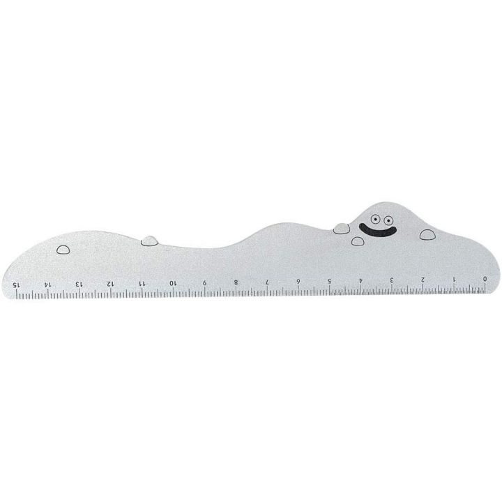 SQUARE ENIX Dragon Quest Metal Ruler (règle en métal) 15cm Liquid Metal Slime