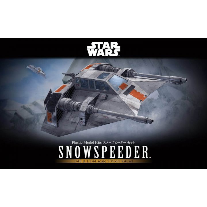 BANDAI Star Wars Snow Speeder Set 1/48 & 1/144 Scale Plastic Model Kit