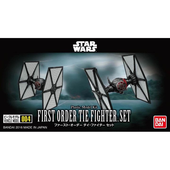 BANDAI Star Wars  - First Order Tie Fighter Set Vehicle 004 Plastic Model Kit