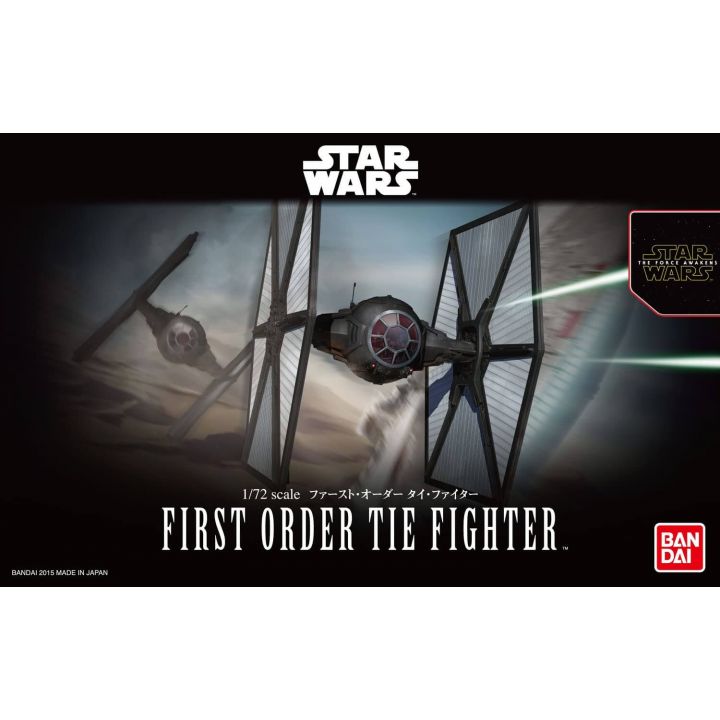 BANDAI Star Wars  - (The Force Awakens) First Order Tie Fighter 1/72 Plastic Model Kit