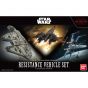 BANDAI Star Wars - Los últimos Jedi - Kit de plástico de vehículos de la Resistencia
