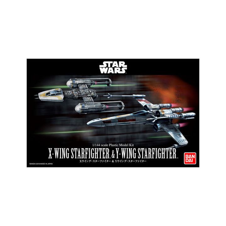 BANDAI Star Wars - X-Wing Starfighter & Y-Wing Starfighter Plastic Model Kit