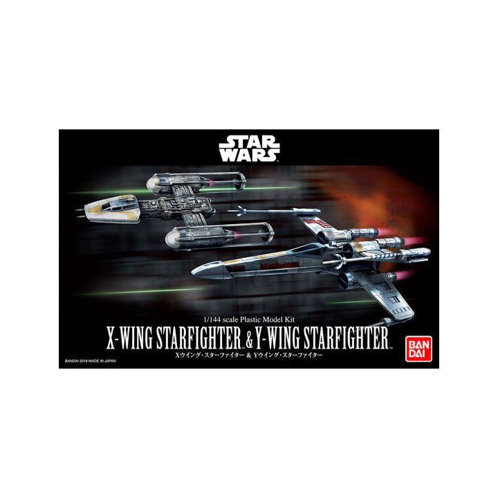 BANDAI Star Wars - X-Wing Starfighter & Y-Wing Starfighter Plastikmodellbausatz