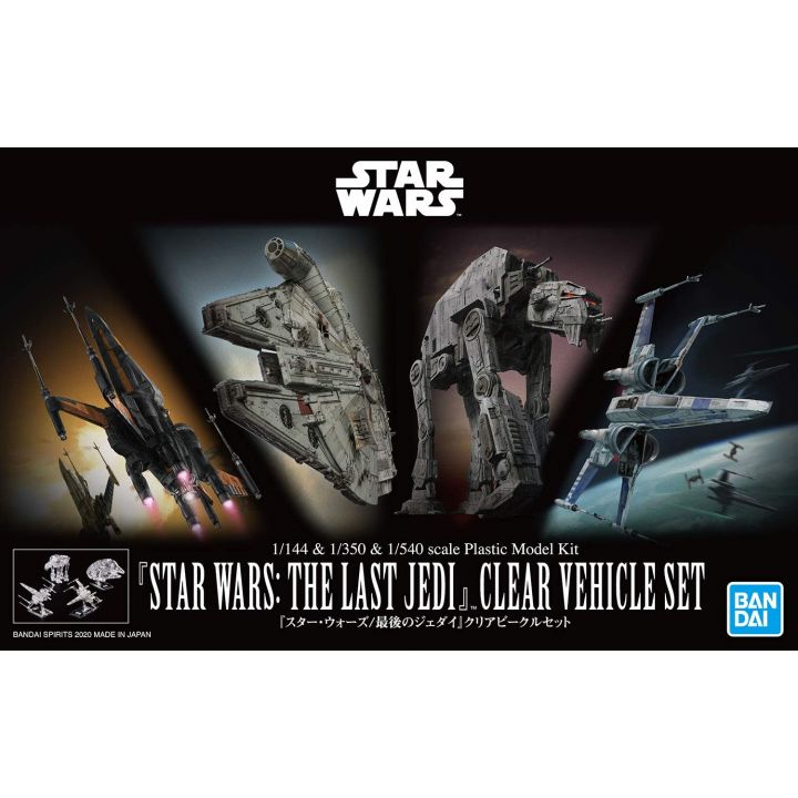 BANDAI Star Wars Los últimos Jedi - Set de vehículos transparentes Modelismo en plástico