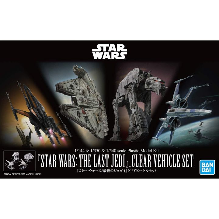 BANDAI Star Wars The Last Jedi - Clear Vehicle Set Plastic Model Kit