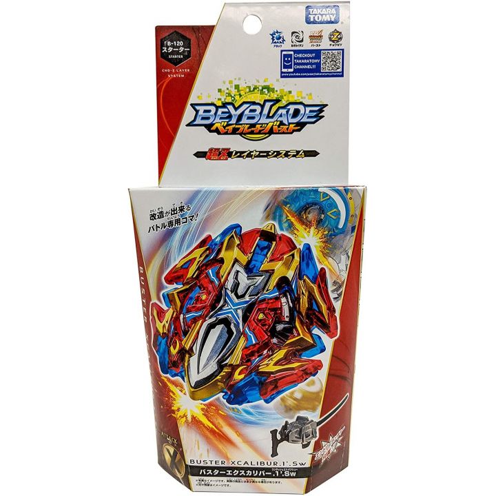 TAKARA TOMY Beyblade Burst B-120 Starter set Buster Excalibur.1'.Sw