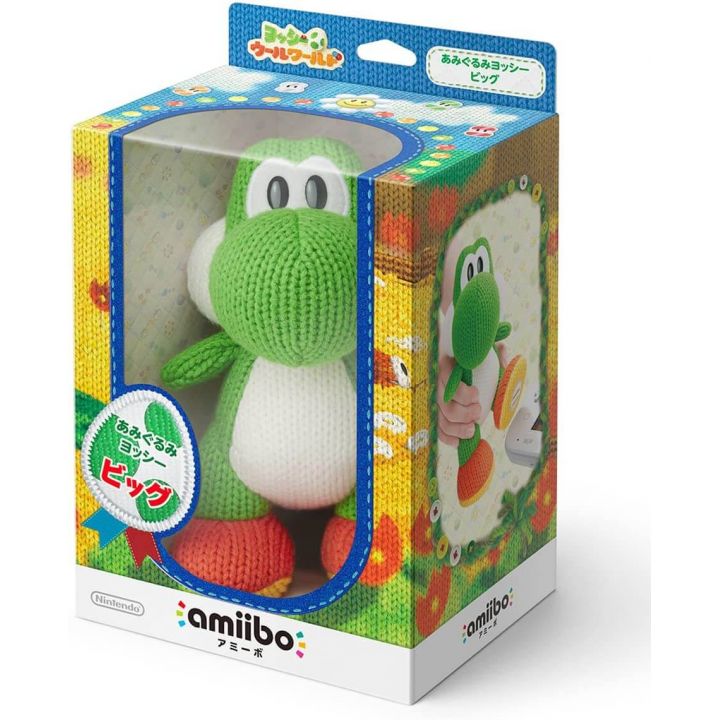 NINTENDO Amiibo - Méga Yoshi de laine (Yoshi's Woolly World)