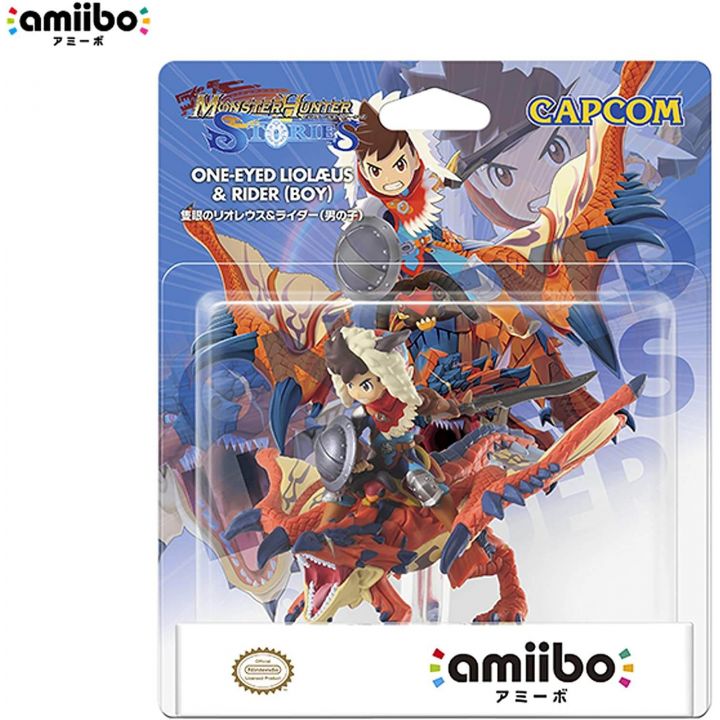 CAPCOM Amiibo - Einäugiger Liolaeus und Reiter (Junge) (Monster Hunter)