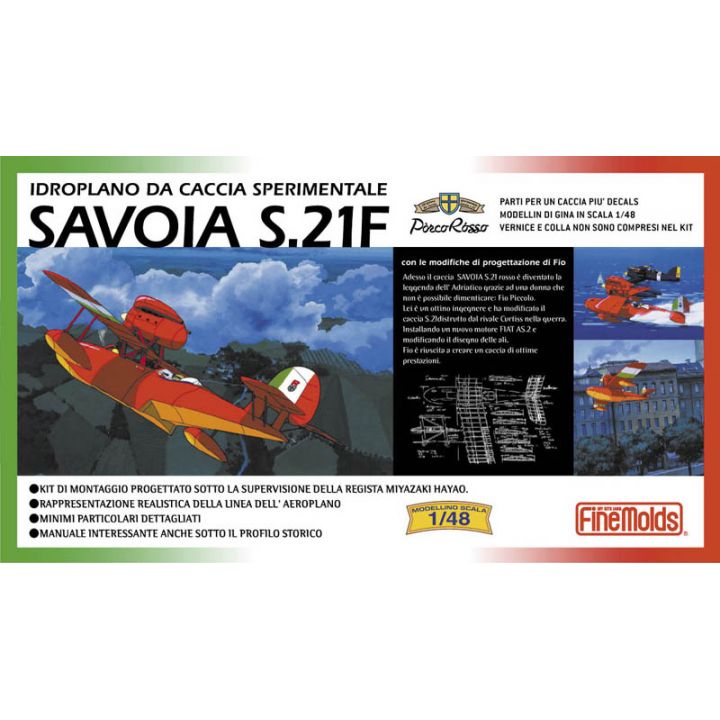 FineMolds - Kurenai no Buta Porco Rosso - Savoia S.21F Model Kit