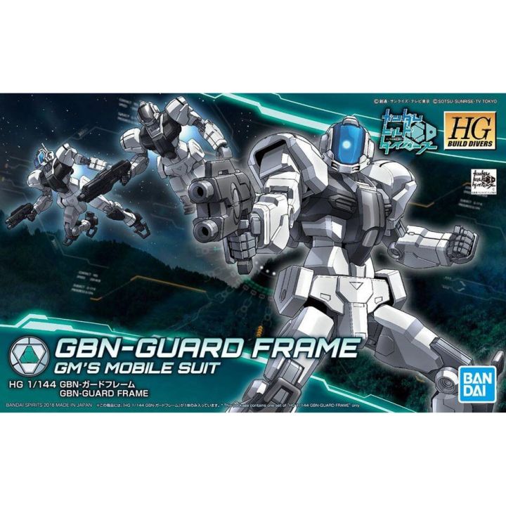 BANDAI HGBD Mobile Suit Gundam Build Divers - GBN-Guard Frame Model Kit