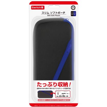 COLUMBUS CIRCLE - Slim Soft Pouch/Case for Nintendo Switch - Black Navy Color