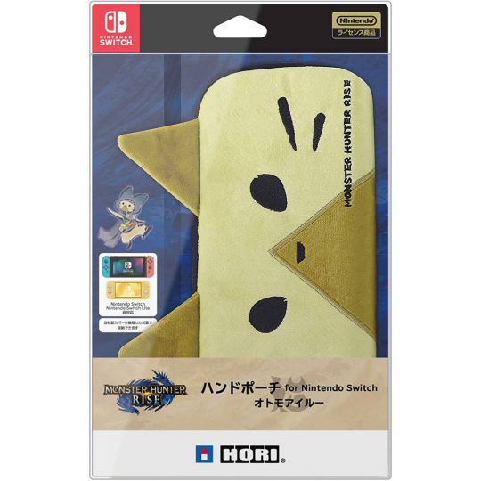 HORI AD12-001 Funda de mano Monster Hunter Rise para Nintendo Switch - Otomo Airou