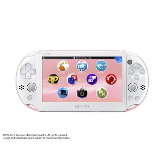 SCE Sony Computer Entertainment Inc. PlayStation Vita Wi-Fi blanche rose  PCH-2000ZA19