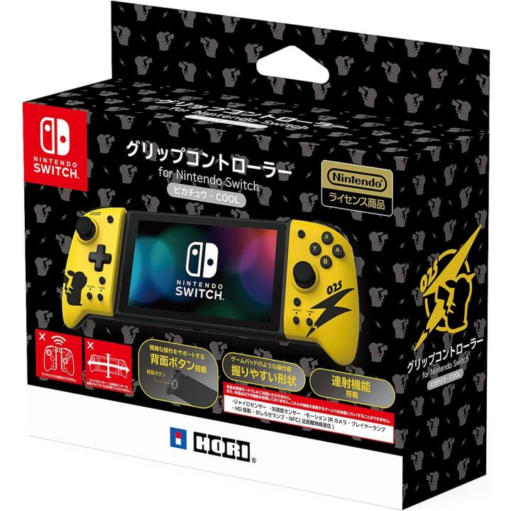 HORI NSW-256 - Pikachu COOL - Controller con impugnatura (Split Pad) per Nintendo Switch