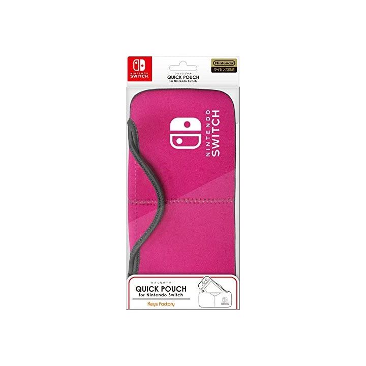 Keys Factory NQP-001-2 Quick Pouch For Nintendo Switch Pink